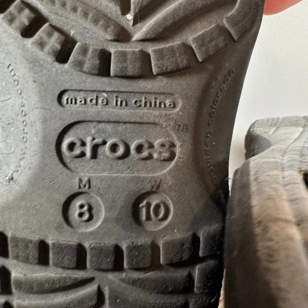 Crocs Classic Clog Mossy Oak Fishing Elements Bone Camo Mens 8 Womens 10 Grey